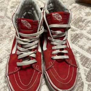Red and White Vans